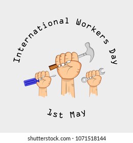 Illustration of International Worker's Day background