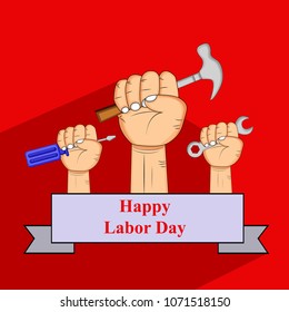 Illustration of International Worker's Day background