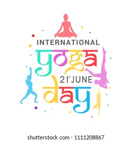 Illustration Of international yoga day.