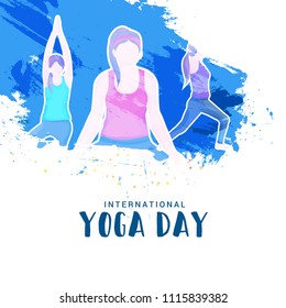 Illustration Of international yoga day.