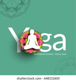 Illustration Of International Yoga Day.