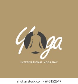 Illustration Of International Yoga Day.