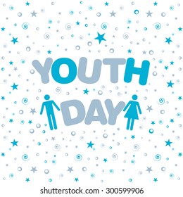 Illustration of International Youth day,12 August.