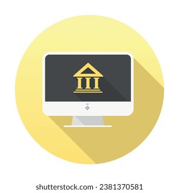 Illustration of internet banking. Online banking