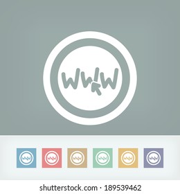 Illustration of internet connection icon