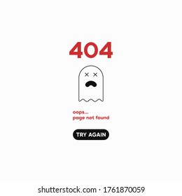 Illustration of internet connection problem concept. 404 error page not found isolated in white background.