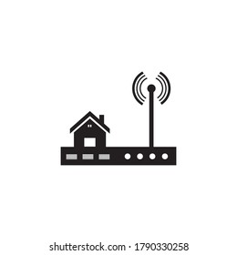 illustration of internet home icon design vector