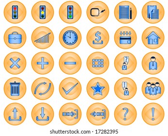 Illustration of internet icons