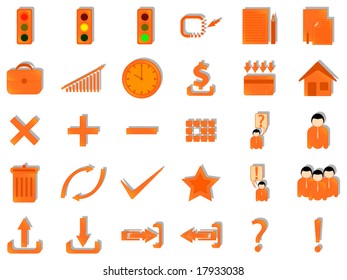 Illustration of internet icons