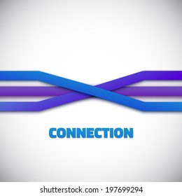 Illustration of Internet People Connection Lines vector background
