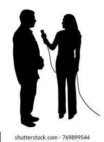 Illustration of an interview