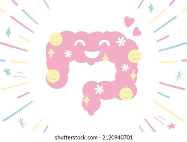ilustración de Intestines y línea de efecto