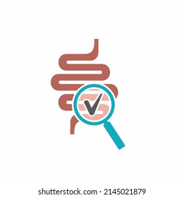ilustración de intestinos, arte vectorial.