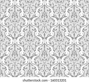 Illustration of an intricate seamlessly tilable repeating Islamic motif vinatge pattern