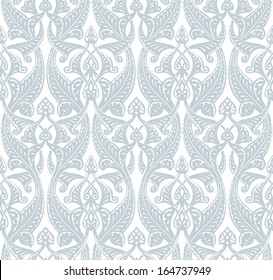 Illustration of an intricate seamlessly tilable repeating Art Nouveau background pattern