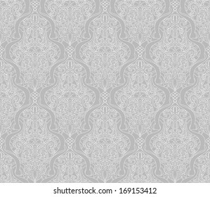 Illustration of an intricate seamlessly tilable repeating vintage Islamic motif pattern