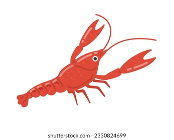 An illustration of an invasive American crayfish.