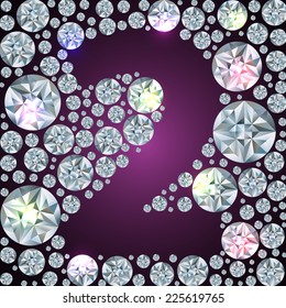 Illustration of inverse diamond number two 