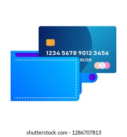 illustration of investment or saving money which increases in bank saving. wallet and money coin. business growth up vector design