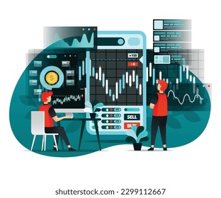 illustration for investment and saving for website, web, poster