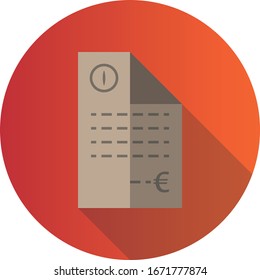 Ilustración de un icono de factura