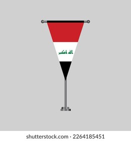 Illustration des irakischen Flaggenmusters