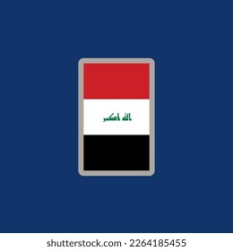 Illustration of Iraq flag Template