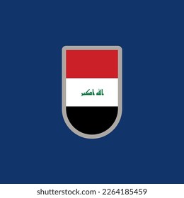 Ilustración de la plantilla de la bandera del Iraq