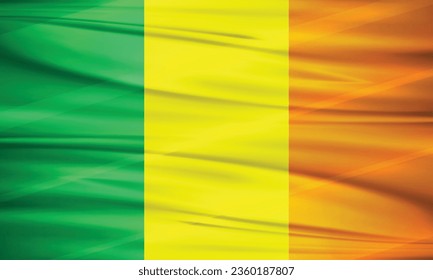 Ilustración de la bandera de Irlanda y del vector editable de la bandera de Irlanda