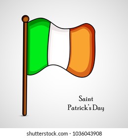 Illustration of Ireland flag for St. Patrick's Day