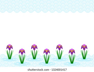 Illustration of irises