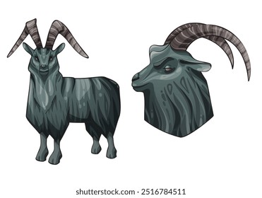 Illustration of an Irish goat