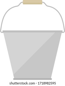 Illustration of an iron bucket.