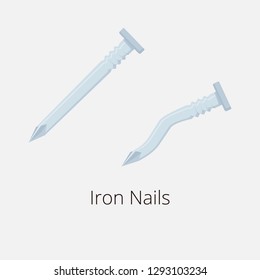 Illustration Iron Nail