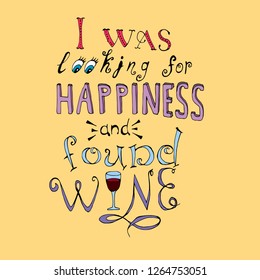 Illustration with ironic text. Can be used as a poster.