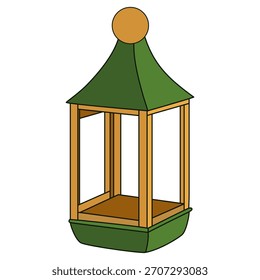 Illustration of Islamic Lantern Decoration