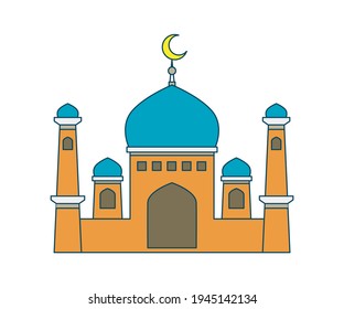 Illustration of a islamic mosque