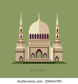 Illustration of islamic mosque