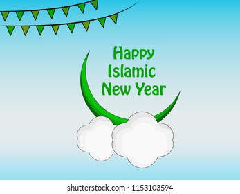 Illustration of Islamic New Year background