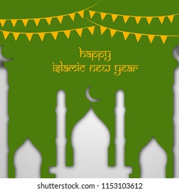 Illustration of Islamic New Year background