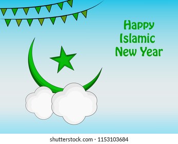 Illustration of Islamic New Year background