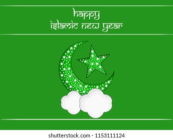 Illustration of Islamic New Year background