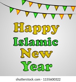 Illustration of Islamic New Year background