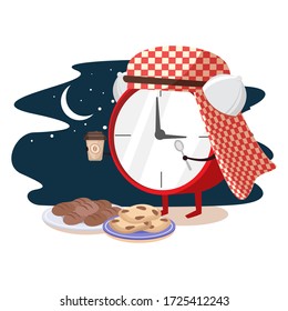 Illustration islamic ramadan suhoor time