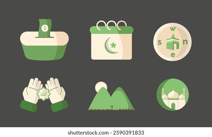 illustration of islamic vector asset design