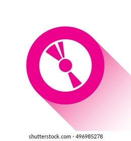 An Illustration of an Isloated Icon - Compact Disc