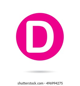 An Illustration of an Isloated Icon - D