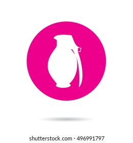 An Illustration of an Isloated Icon - Grenade