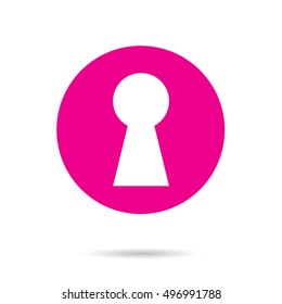 An Illustration of an Isloated Icon - Keyhole