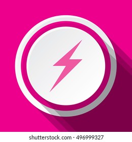 An Illustration of an Isloated Icon - Lightning Bolt